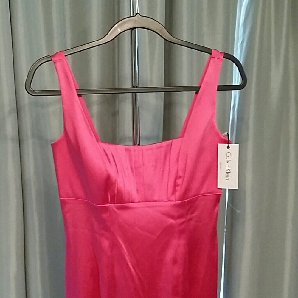 Hot Pink Calvin Klein Cocktail Dress
